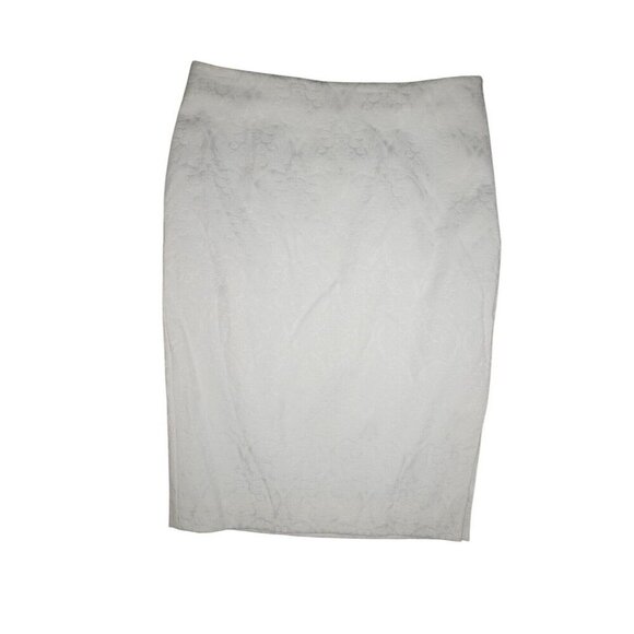 Worthington Petite White Jacquard Pencil Skirt – Size 12P Touch of elegance EUC - Picture 1 of 13